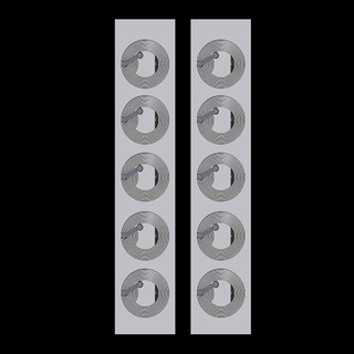 Airpeccutin 10 Chiếc Ntag213 Ntag215 NFC Tag Sticker 13.56 MHz ISO14443A Nhãn Điện Thoại Có Sẵn RFID Nhãn Dính EN