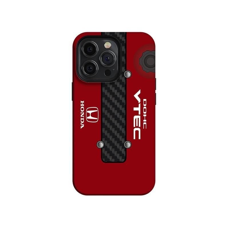 Ốp điện thoại tùy chỉnh ngoại vi game thủ JDM B16 đầu đỏ tương thích với iPhone 11 X XS XR XSMAX 16 15 14 PLUS 12 PRO 13 14 15 16 ProMax Honda hai trong một QX6N