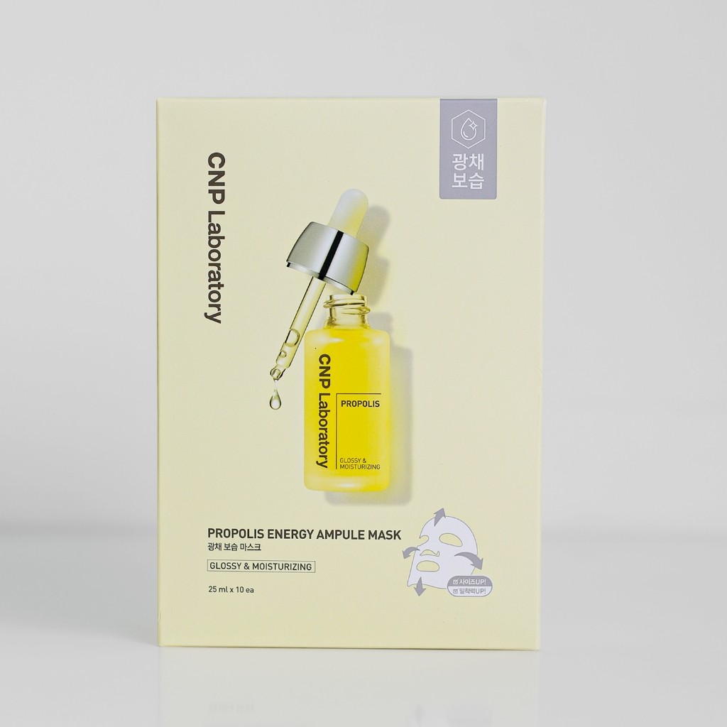 Hộp 10 Mặt Nạ Giấy CNP Laboratory Red Propolis, Propolis Energy, Pore Tightening Ampule Mask