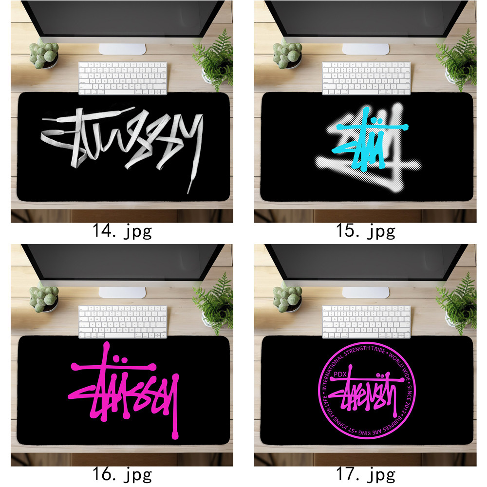 Art Stussy Logo Miếng Lót Chuột In Nghệ Thuật Bàn Phím Máy Tính Bàn Phím Bàn (60x30cm / 80x40cm)