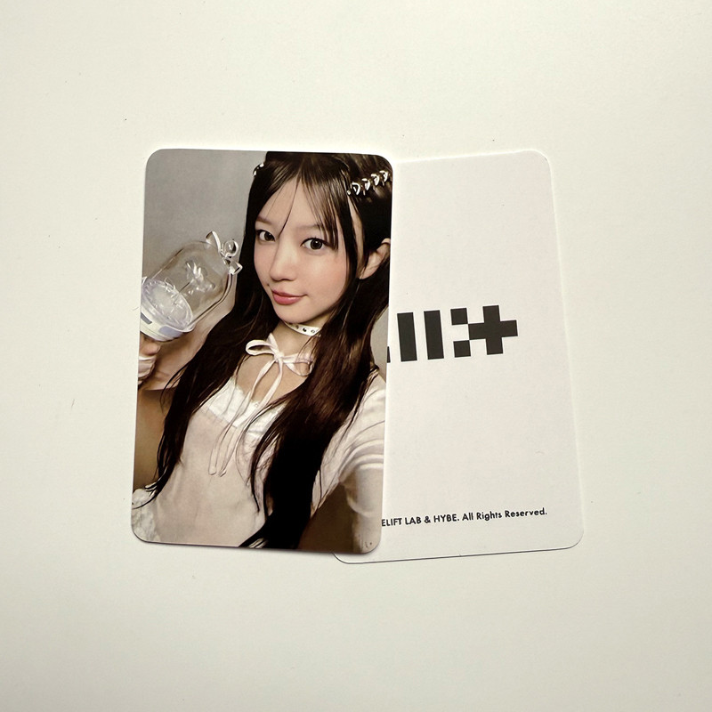PS1 5 Cái / bộ ILLIT MOKA LOMO Card Hỗ Trợ Lightstick Bưu Thiếp Bộ Sưu Tập Ngôi Sao Ngoại Vi SP1