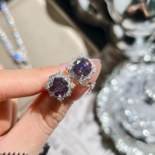 Châu Âu Mỹ ins Phong Cách Mới Đầy Màu Sắc Hoa Zircon Phù Hợp Với Nữ