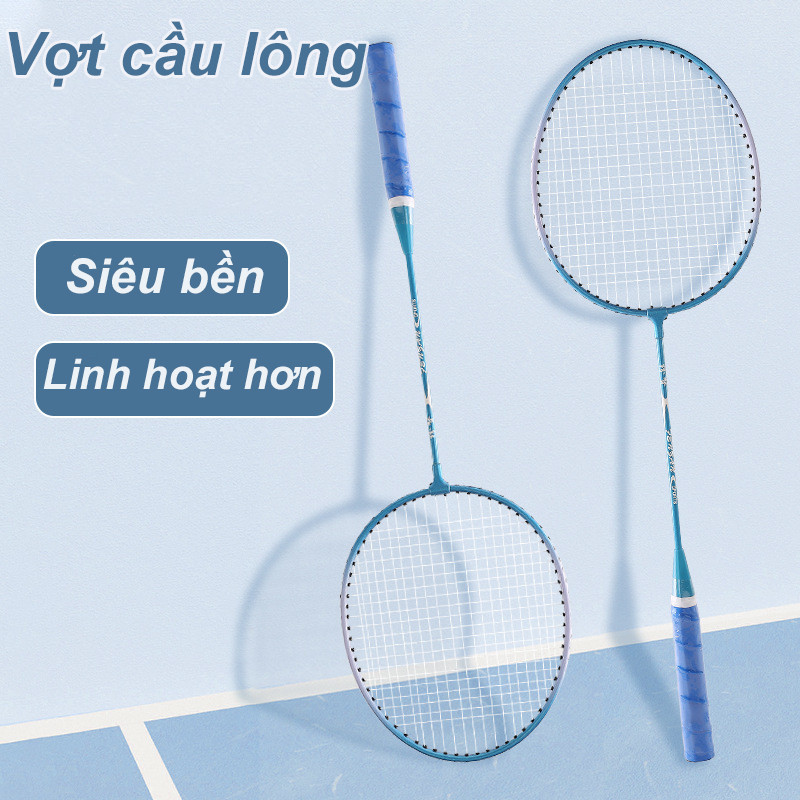 Bộ 2 Chiếc Vợt Cầu Lông Bền Bỉ Chất Lượng Cao, Tay cầm chống trượt giảm xóc,Siêu nhẹ và bền