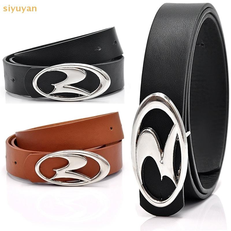 Siyuyan Vintage Y2k Da Nữ Thắt Lưng Unisex Thời Trang Hình Học Ngọn Lửa Khóa Thắt Lưng Thắt Lưng Dây Thắt Lưng Cho Quần Jean Phụ Kiện VN