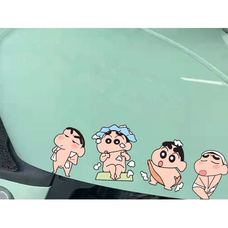Nhãn dán Crayon Shin-chan chống nước dùng cho phòng tắm, xe hơi, xe máy, tủ lạnh, tường 09VI