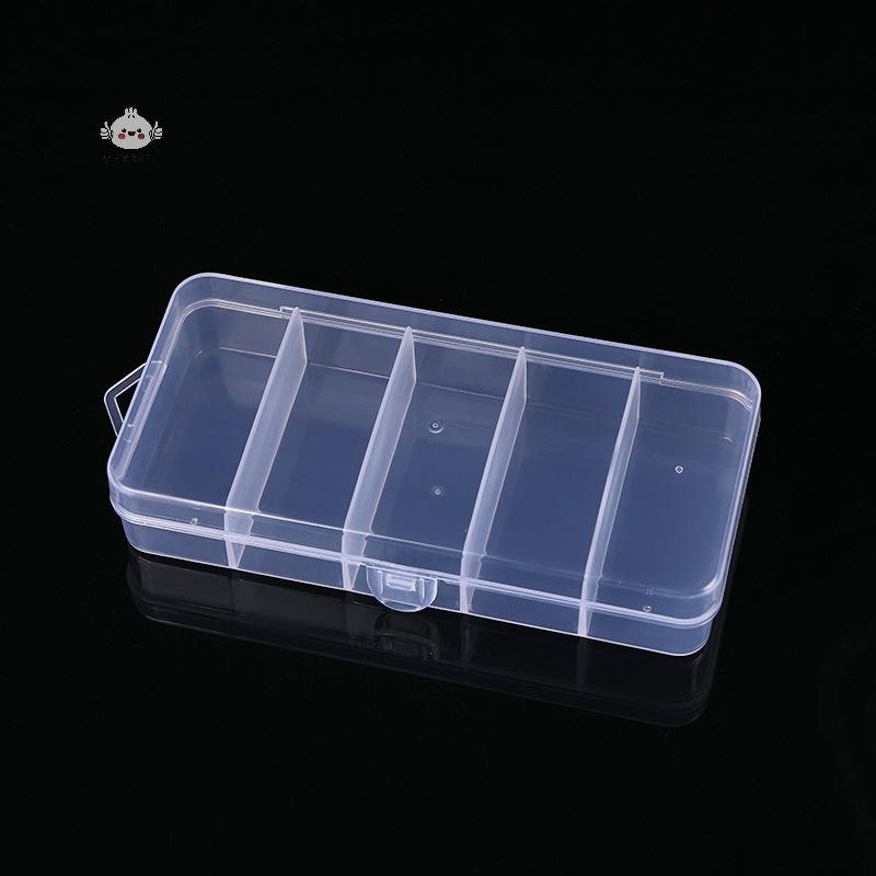 Maybest Trong Suốt Có Nắp Hình Chữ Nhật Dọc 5 Lưới Dụng Cụ Nối Mi Hộp Bảo Quản Keo Nhíp Giá Đỡ Dụng Cụ Trang Điểm {VN}