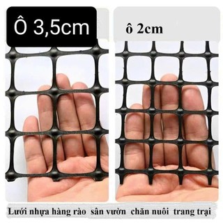 Lưới nhựa nguyên sinh 1,8m, 2m dài 20m lưới rào vườn, quây chuồng gà, làm sàn vịt