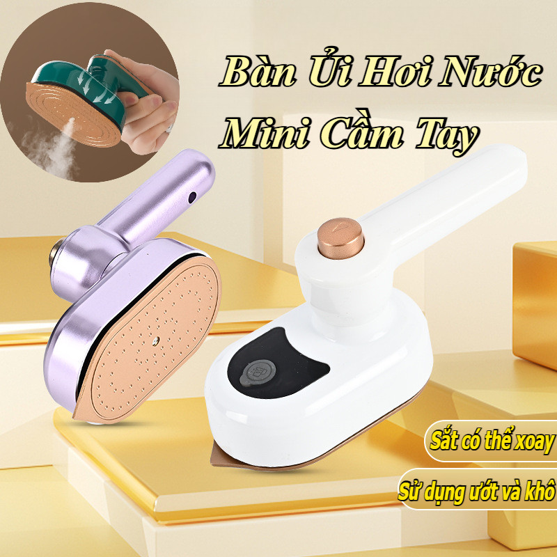 Bàn Ủi Hơi Nước Mini Cầm Tay,bàn là hơi nước cầm tay mini công suất 25w,Dễ dàng đặt,Sắt có thể xoay