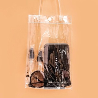 Túi đựng bình nước nhựa pvc trong suốt 25x10x10cm cao cấp tiện dụng #A120
