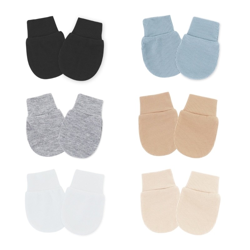 DASBSUG Co Giãn Cổ Tay Chống Trầy Xước Găng Tay Tập Đi Cho Bé Trai Bé Gái 0-12 Tháng Cotton Găng Tay Bé Thoáng Khí Gl