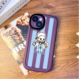 Ốp điện thoại ngôi sao bóng đá Messi cho iPhone 16 / 15 / 14 / 13 / 12 / X / 7 / 11 / Plus / pro Max bao gồm tất cả các ốp lưng silicon mờ mềm bền chống rơi