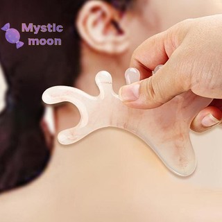 [Huyền bí] Lược Massage kinh tuyến cơ thể Nhựa Năm lược răng rộng Châm cứu tuần hoàn máu Lược chải tóc mịn chống tĩnh điện [Mới]