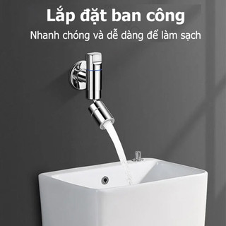 Vòi Nước Phòng Tắm - 360° Xoay, Dual - Chế Độ, Bồn Đồng Thau, Góc Lớn