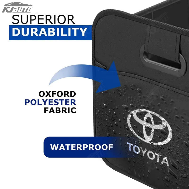 Hộp Bảo Quản Thân Xe Toyota Da Dung Tích Lớn Thùng Rác Có Thể Gập Lại Di Động Tổ Chức Cho Veloz Vios Raize Avanza Alphard Corolla Cross Fortuner Wigo yaris Cross Innova Hilux