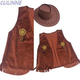 Bộ trang phục cao bồi phương Tây CLI Bao gồm khăn choàng cổ cao bồi cho Cosplay Halloween