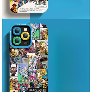 Ốp điện thoại Painted JOJO 's Bizarre Adventure cho iPhone16 / 15 / 14 / 13 / MINI / 12 / 11 / Pro MAX / X / XS / XR / 7 / 8 / 6 Vỏ bảo vệ toàn diện bằng silicon lỏng chống sốc và chống rơi