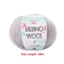 SMILE 2 Sợi Len Merino, 50g / cuộn Sợi Dệt Kim Tay Đan, Sợi Dệt Nhiều Màu Mềm 130M