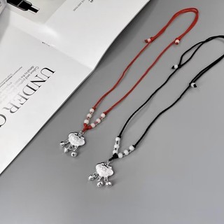Trung Quốc Tuổi Thọ Khóa Vòng Cổ Chuông Mặt Dây Chuyền Vòng Cổ Cho Nữ Quà Tặng Phụ Kiện Trang Sức