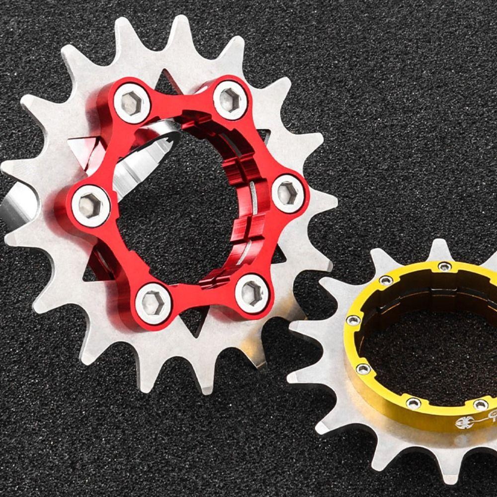 Bộ chuyển đổi tốc độ đơn ICUCKO, Hợp kim nhôm + Thép không gỉ 12T 13T 14T Cassette tốc độ đơn Cog, Phụ tùng xe đạp bạc màu đen nhẹ
