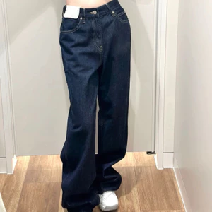Quần jeans nữ Dione eo cao dáng rộng, quần bò nữ xanh than thời trang xứ An Nam