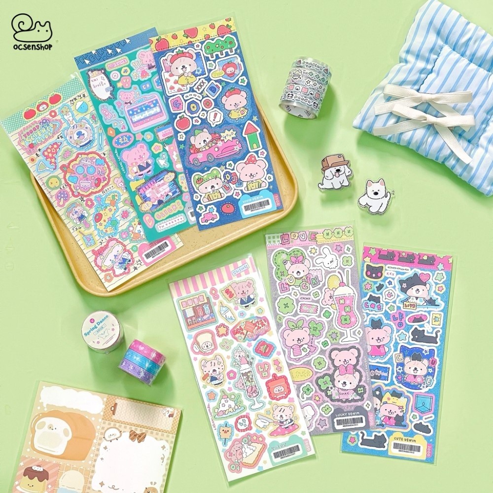 Sticker Động vật denim (8,7x20cm)