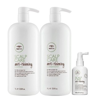 Bộ gội xả dưỡng tóc chắc khỏe, kích thích mọc tóc Tea Tree Paul Mitchell Scalp Care anti-thinning 1000mlx2 [ TN ]