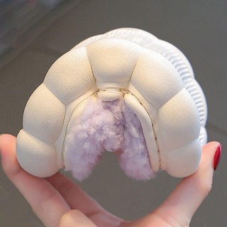 ALMA1 Dép Lông Trẻ Em, Dép Cotton Trẻ Em Hoạt Hình Bé Gái Bé Trai, Dép Trong Nhà Sang Trọng Thỏ / Gấu