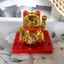 FANIELLAPOWELL Lucky Cat Bức tượng nhỏ, Wave Hand Đồ trang trí ô tô Nhật Bản, Quà tặng Dễ thương Năm sáng tạo vẫy tay Công sở mèo may mắn