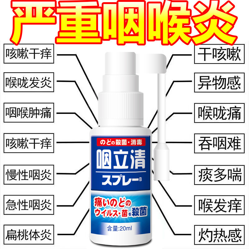 Thuốc xịt viêm họng, ngứa họng, ho khan, có đờm, dị vật, Tăng sản nang, đau họng cấp tính và mãn tính