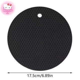 Moonlights 1 Thảm Silicon Chống Sòe Giá Nồi Hộ Gia Đình Nhà Bếp Mặt Bàn Bảo Vệ Chịu Nhiệt Chống Trơn Trượt Tròn Thảm Silicon EN