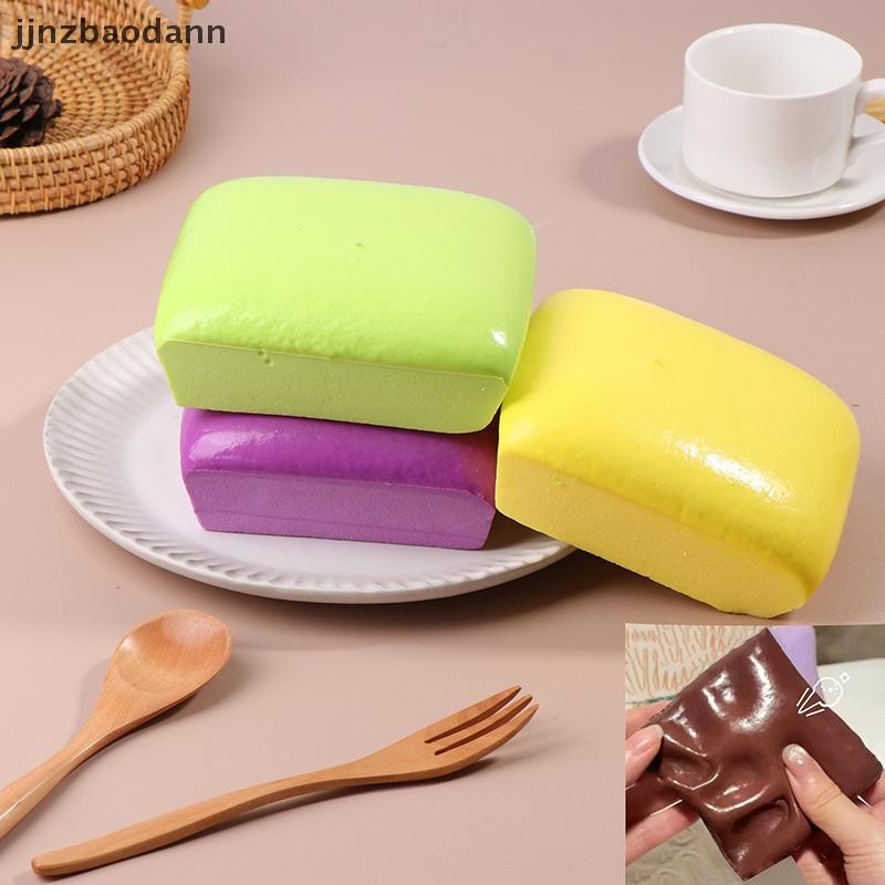 [JJNZDD] Bánh mì nướng Đồ chơi phục hồi chậm Món tráng miệng mềm Bóp bữa tiệc Giảm cảm giác Squishies Đồ chơi mô phỏng rõ ràng Quà tặng ELWW