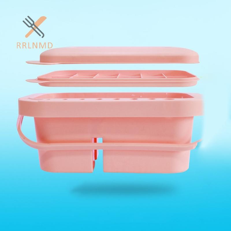 Rrlnmd Chậu cọ sơn đa năng có giá đỡ bàn chải, máy giặt, khay, hộp bảng-Artist Cleaner Cup cho hộp đựng dầu màu nước có nắp MỚI