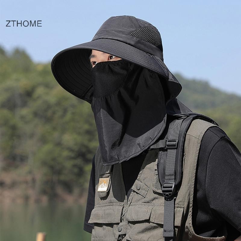 Zthome Mũ Ngoài Trời Mũ Chống Thấm Nước Nhanh Khô Lớn Vành Câu Cá Đi Bộ Đường Dài Mùa Hè HOT