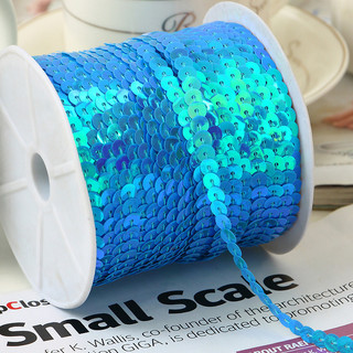 1m Phụ kiện phụ kiện trang phục diy dây đính sequin phụ kiện chất liệu thủ công dây đính sequin kết nối 6mm ma thuật