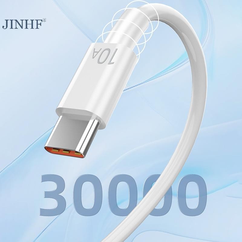 Cáp Dữ Liệu JINHF 10A Type-c Tự Động Tắt Nguồn Đơn Giản 2M Cáp Dữ Liệu Ô Tô Thích Hợp Cho Huawei Android Đa Năng HOT