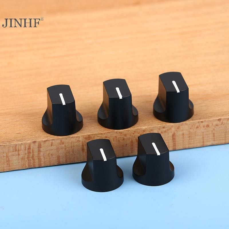 JINHF 5 Cái Mỏ Vịt Loại Núm 19 * 16mm Điện Áp Bakelite Núm Mã Hóa Ban Nhạc Trục Hoa Lỗ 6mm Núm HOT