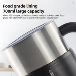 Máy tạo bọt sữa điện 5 trong 1 - Máy tạo bọt nóng lạnh 24oz / 700ml và hâm sữa cho Latte / Cappuccinos / Sôcôla nóng 500W Máy tạo bọt cà phê chống trượt — ảnh 7