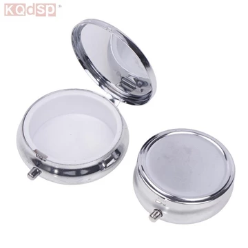 Widefiling Kim Loại Hộp Đựng Thuốc Tròn Inox Hộp Đựng Thuốc Hộp Đựng Thuốc Đựng Bộ Chia Kẹo Đẹp