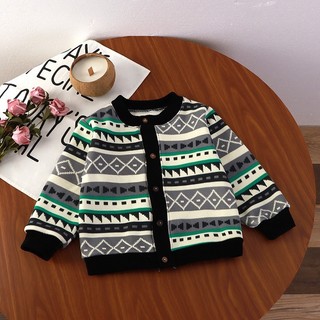 (6m-12Y) Áo khoác mùa thu đông trẻ em Áo len Cardigan dệt kim cho bé gái Áo Hoodie thời trang đa năng