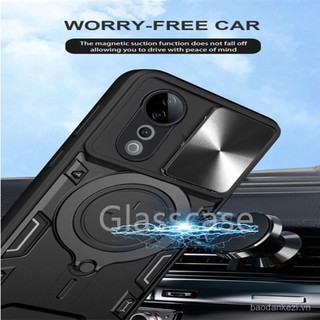 Ốp điện thoại cho Vivo V40 V50 V 40 V 50 lite pro V40pro V40lite VivoV50 VivoV40pro 5G, vỏ điện thoại bảo vệ, giá đỡ kim loại, vòng chống sốc, vỏ cứng phía sau