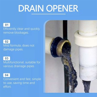 Crystal Lye Drain Opener Powder, All-Purpose Drain Cleaner for Kitchen Toilet