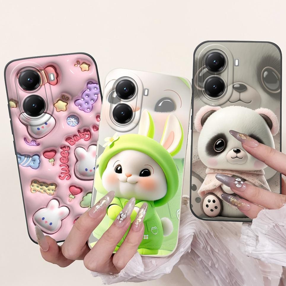 Vỏ Hoạt Hình Thời Trang Cho Xiaomi Poco X7 Pro 5G Ốp Lưng Poco M7 Pro 5G Redmi Turbo 4 Vỏ Điện Thoại Camera Bảo Vệ Silicon Mềm
