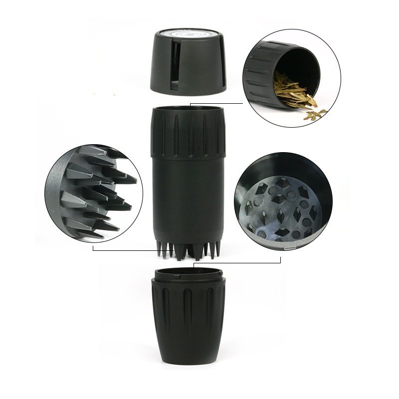 Máy xay gia vị chống rò rỉ 2 trong 1 có lưu trữ | Hộp nhựa di động 8.1x4.5cm