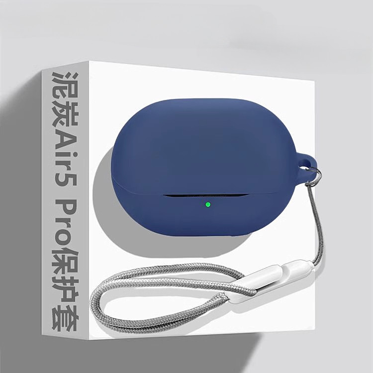 Vỏ silicone mềm bảo vệ tai nghe SoundPEATS Air5 Pro, chống sốc, màu trơn