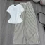 Sét Bộ Quần Đũi Xốp Kẻ Sọc Vằn + Mix Áo Thun Tăm Croptop trơn Dáng Ngắn-THU BIO98