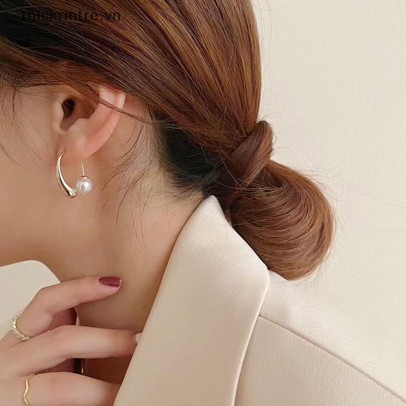 Thi Xu Hướng Thời Trang Mới Thiết Kế Độc Đáo Thanh Lịch Tinh Tế Ánh Sáng Sang Trọng Bông Tai Ngọc Trai Nữ Trang Sức Dự Tiệc Quà Tặng Cao Cấp Bán Buôn VN