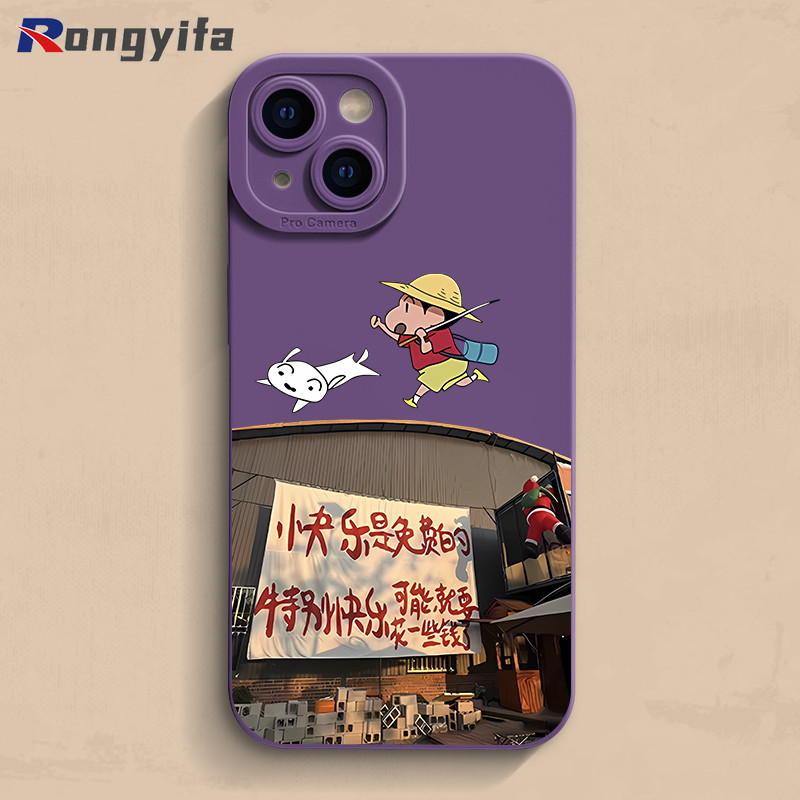 Ốp Điện Thoại Crayon Shin-chan Dễ Thương Cho Realme GT7 Pro GT6 GT 6T Neo 7 6 SE GT5 Pro GT2 GT Neo 5 SE 3 2 Pro 5G Vỏ Phim Hoạt Hình Bảo Vệ Ống Kính Chó Vỏ Mềm Chống Sốc