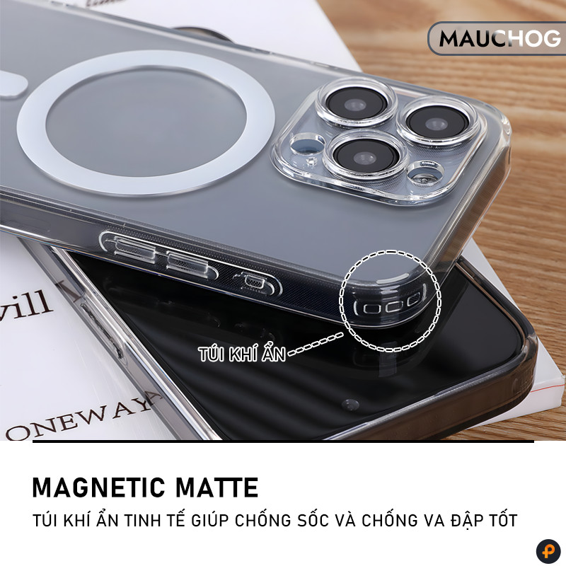 Ốp Nhám Mờ Chống Vân Tay Bảo Vệ Camera Chống Sốc Cho Điện Thoại iPhone 17 Pro Max 16 15 14 13