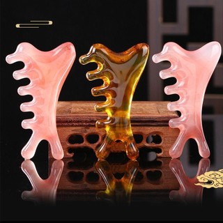 Lược Massage BAMBOOB, Đầu cạo cơ mặt Đầu kéo kinh tuyến, Dụng cụ mát xa mặt 4 trong 1 đa chức năng