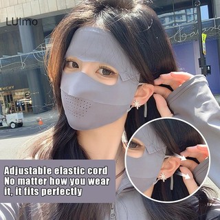 Luimo Traceless Mask Nữ Có Thể Tháo Rời Facekini Ice Silk Chống Tia UV Thoáng Khí Mùa Hè SBS Full Face Mỏng